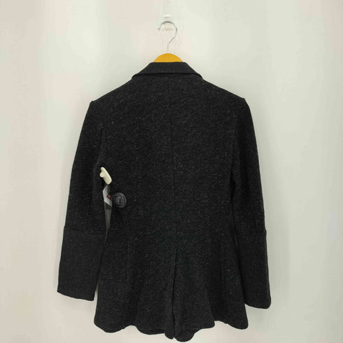 ヨウジヤマモトプリュスノアール YOHJI YAMAMOTO+NOIR La vie en noir ピークドラペル 3B ウールフェルトジャケット  レディース  1